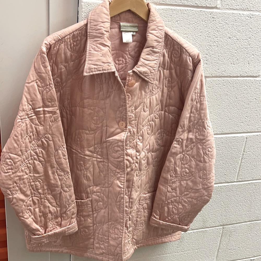 Is a coldwater creek size 2x women jacket color pink